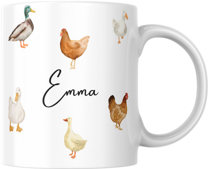 Personalised Farmyard Birds