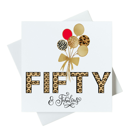 Fifty & Fabulous Card