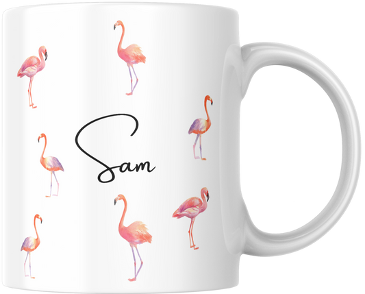 Personalised Flamingo Gift Mug