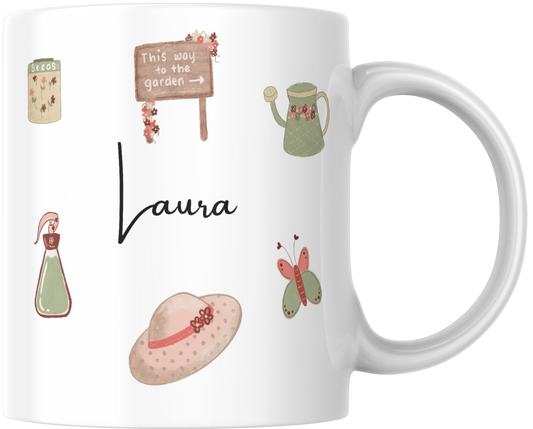 Personalised Gardening Gift Mug