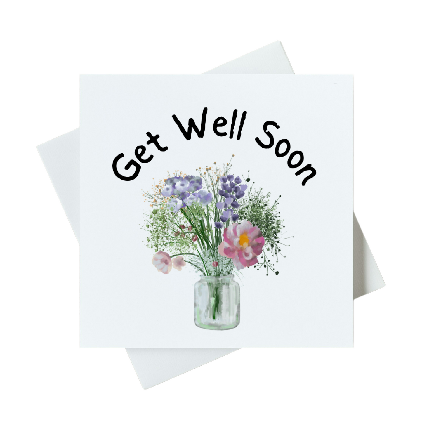 Get Well Soon Flowers Card