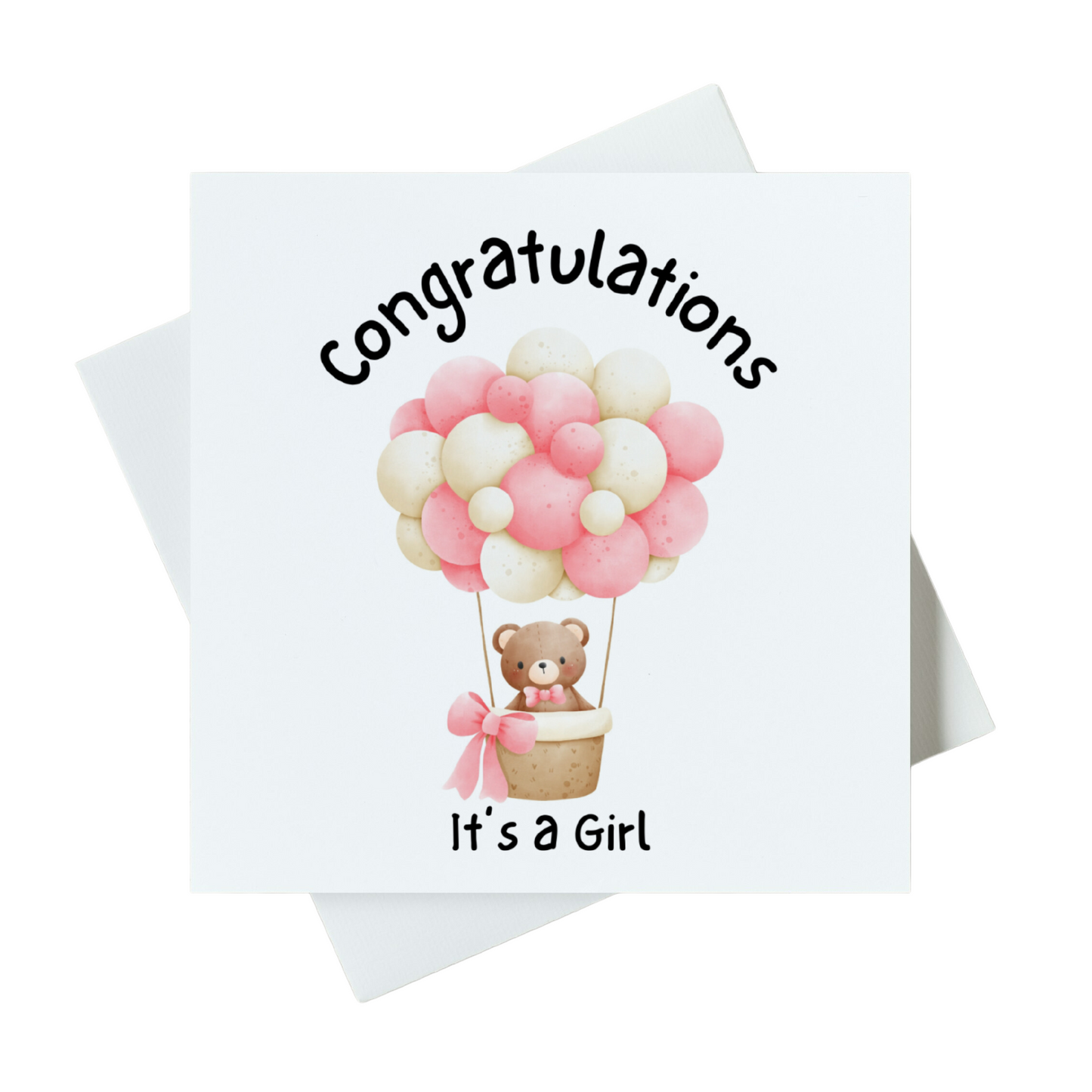 Congratulations It's A Girl Card