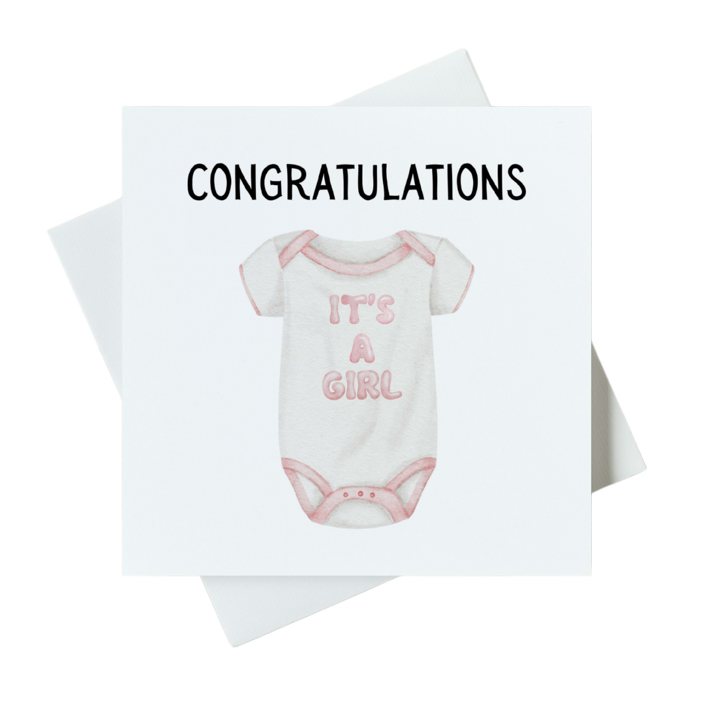 Congratulations It's A Girl Card