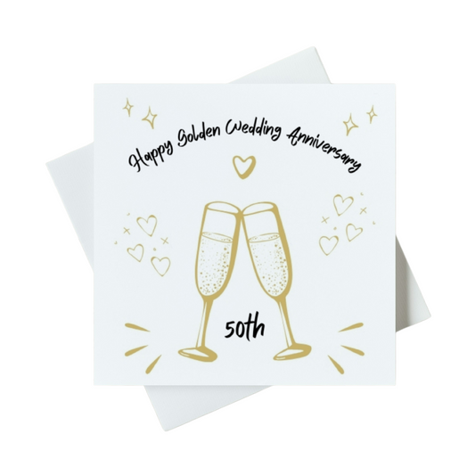 Happy Golden Wedding Anniversary 50th Card