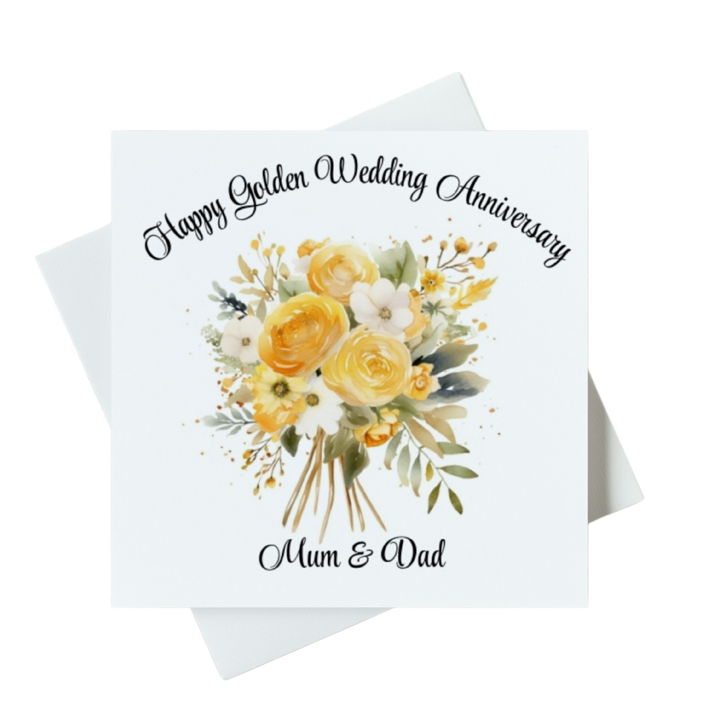 Happy Golden Wedding Anniversary Mum & Dad Card