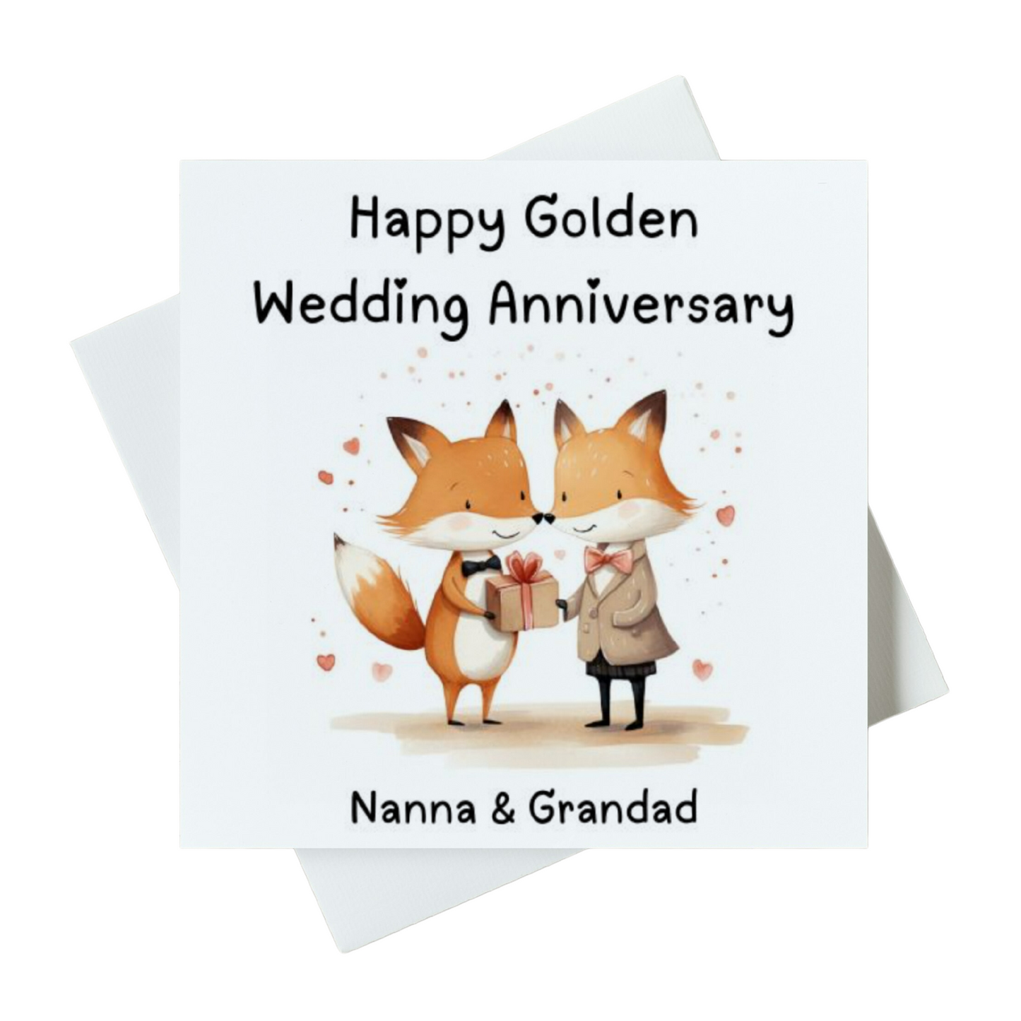 Happy Golden Wedding Anniversary Nanna & Grandad Card