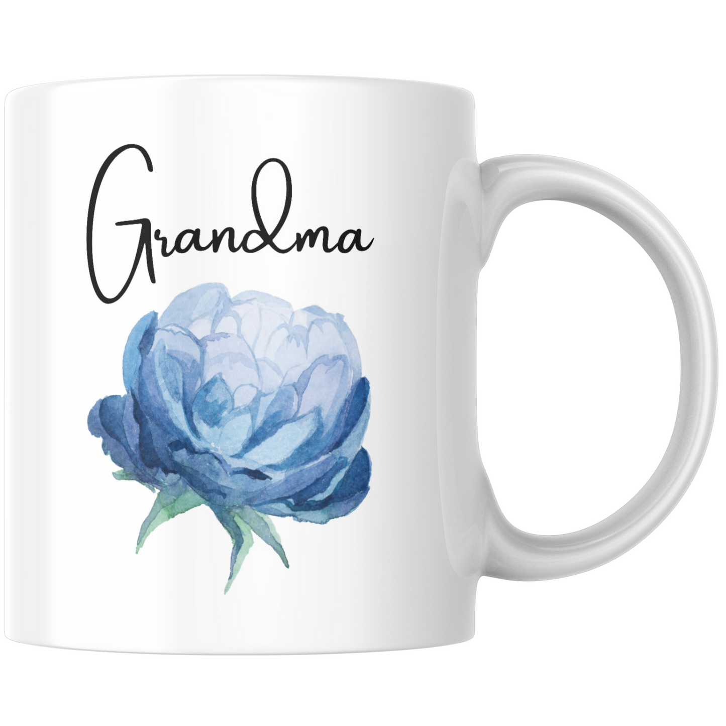 Grandma Blue Flower Gift Mug