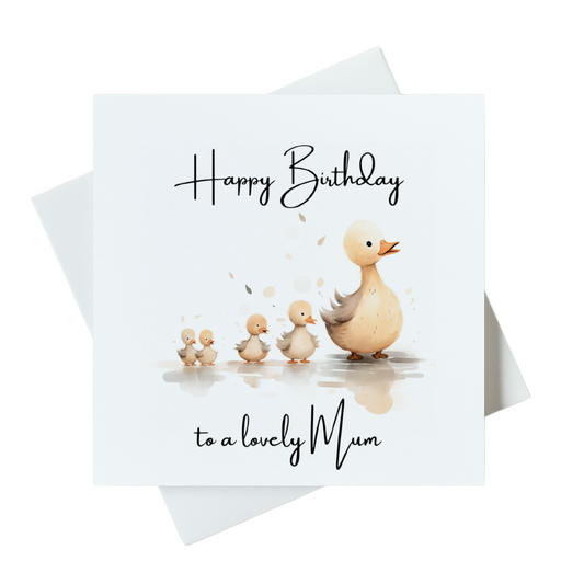 Happy Birthday To A Lovely Mum Card