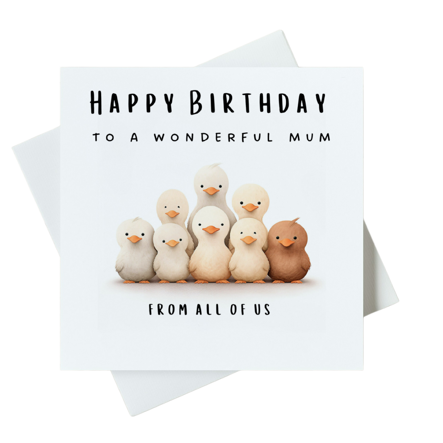 Happy Birthday To A Wonderful Mum From All Of Us Card