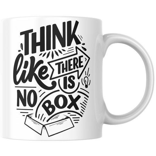 Think Like There Is No Box Gift Mug