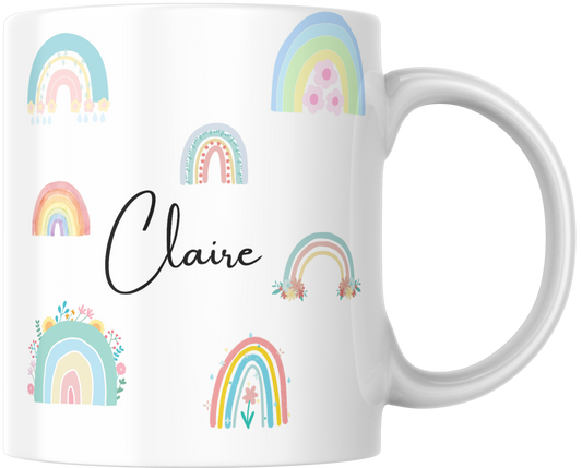 Personalised Rainbow Gift Mug