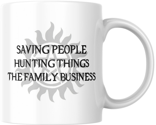 Saving People Hunting Things The Family Business Gift Mug