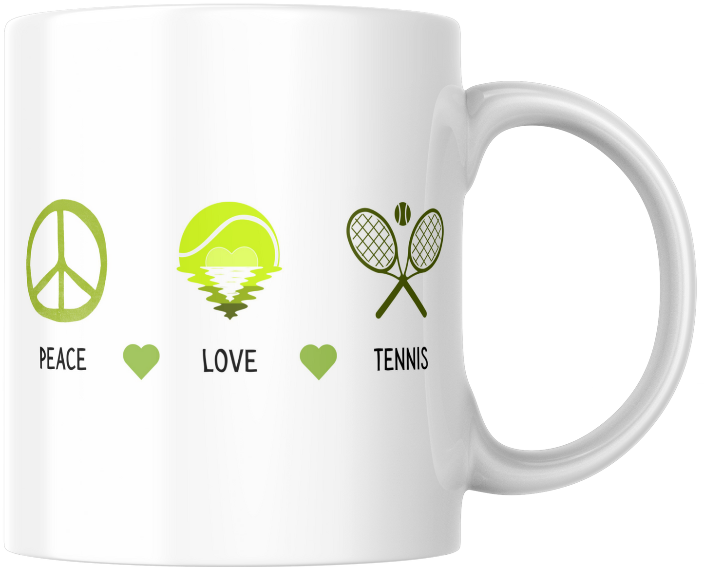 Peace Love Tennis Gift Mug